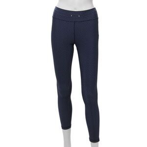 The Upside Women Ankle Jegging Dark Blue Polka Dot Size 6